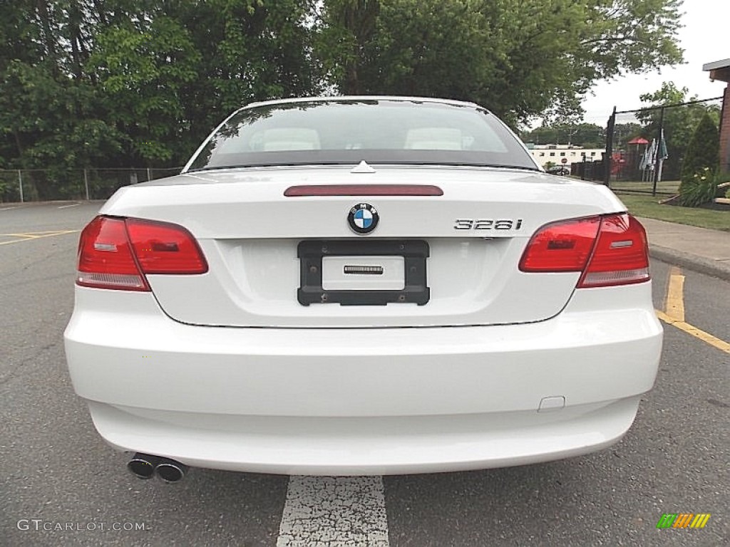 2009 3 Series 328i Convertible - Alpine White / Cream Beige Dakota Leather photo #4
