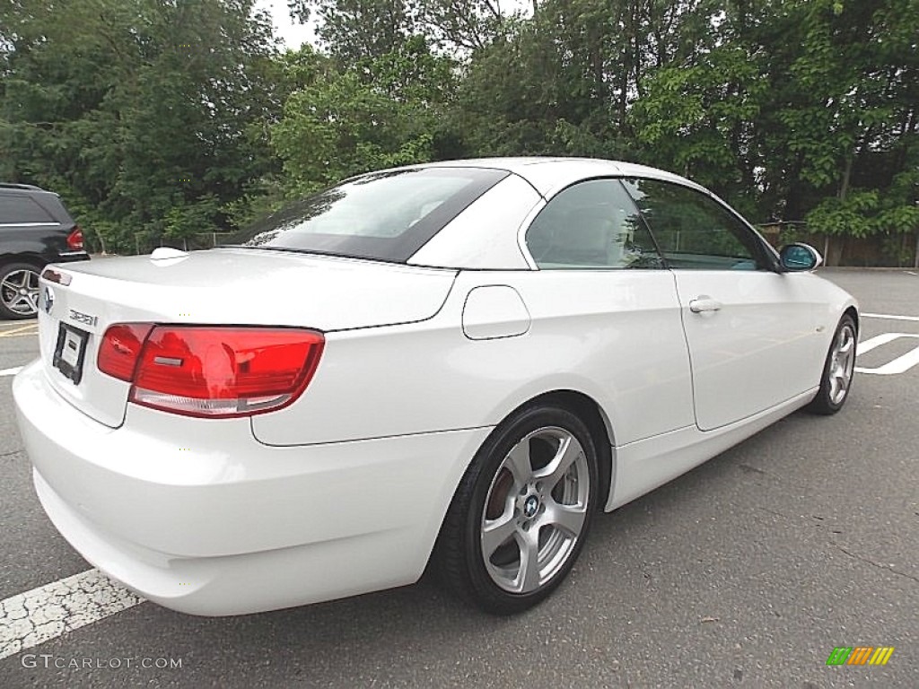 2009 3 Series 328i Convertible - Alpine White / Cream Beige Dakota Leather photo #5