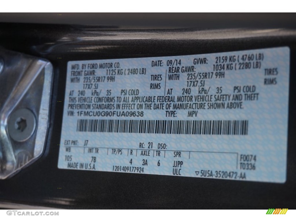 2015 Escape SE - Magnetic Metallic / Medium Light Stone photo #26