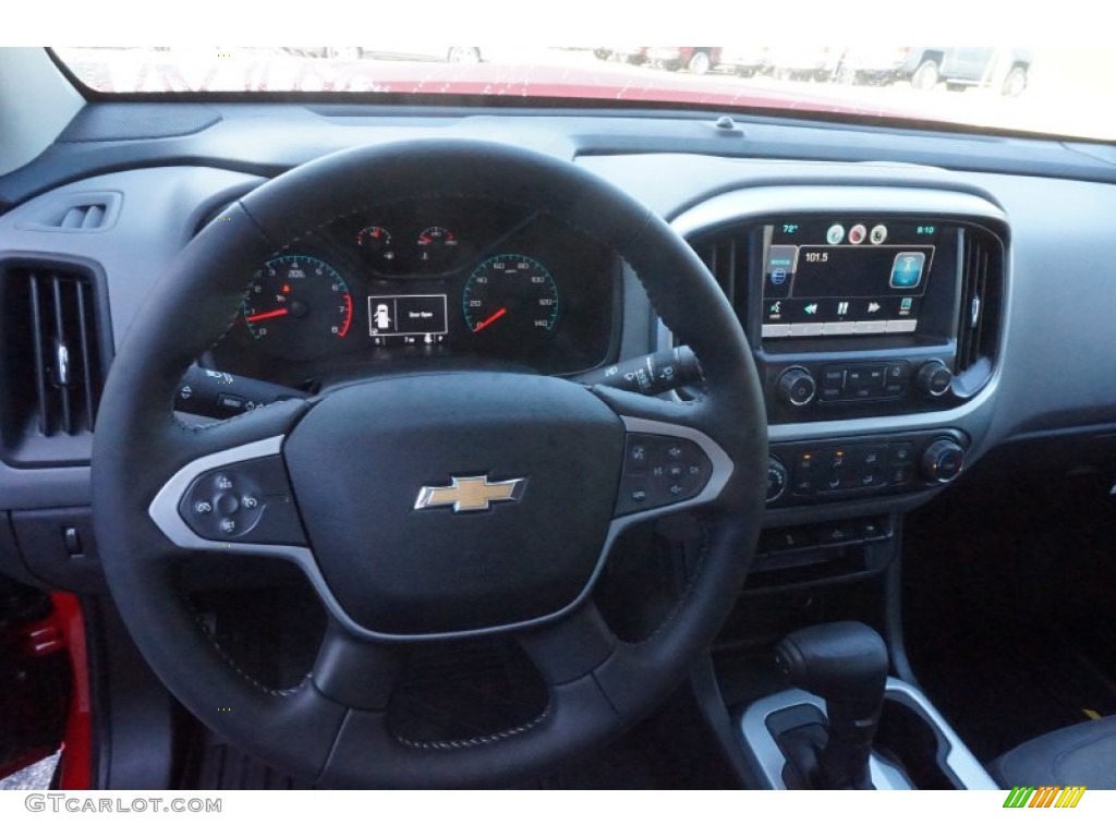 2015 Chevrolet Colorado LT Extended Cab Jet Black/Dark Ash Dashboard Photo #104545196