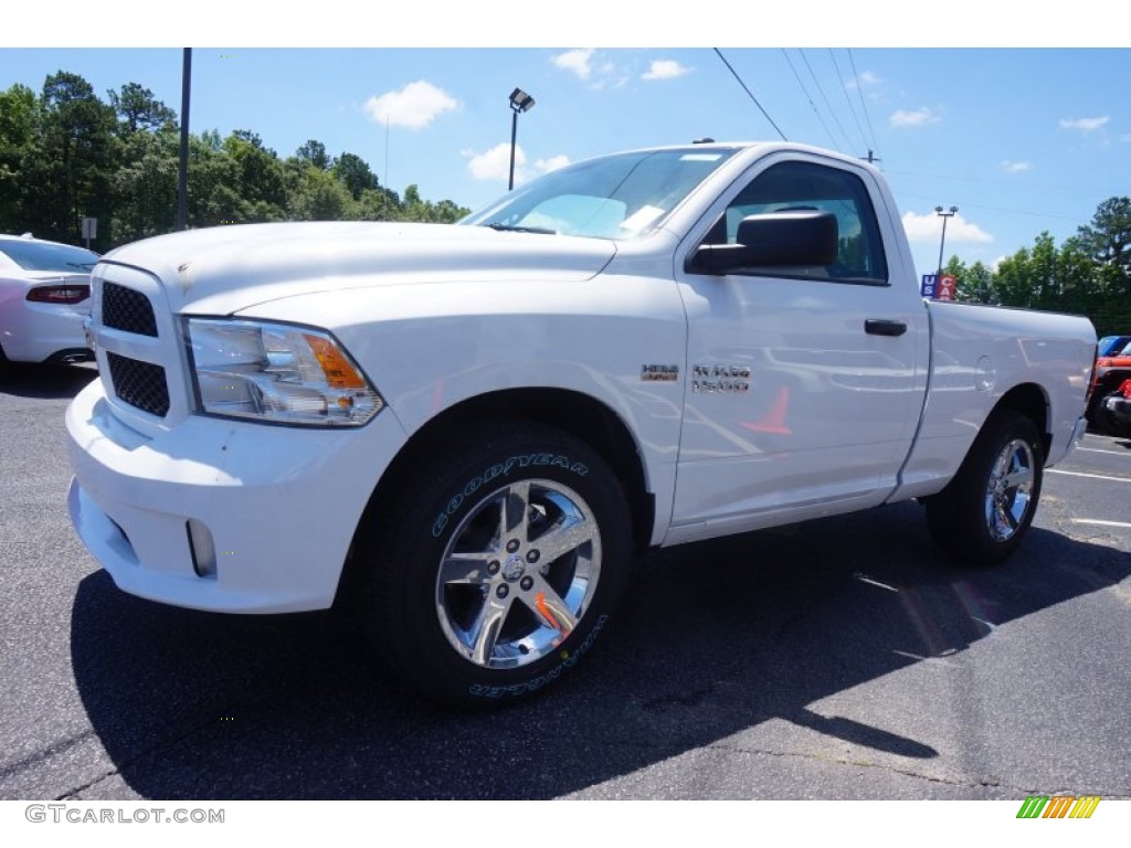 2015 1500 Express Regular Cab - Bright White / Black/Diesel Gray photo #3