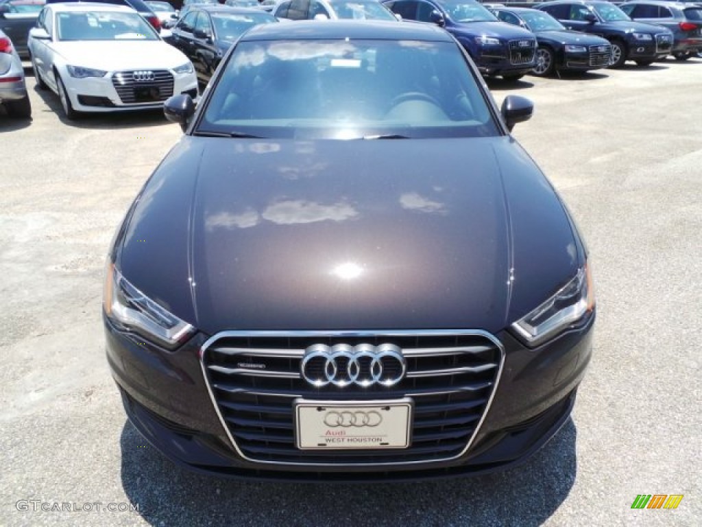 2015 A3 2.0 Premium Plus quattro - Beluga Brown Metallic / Black photo #2