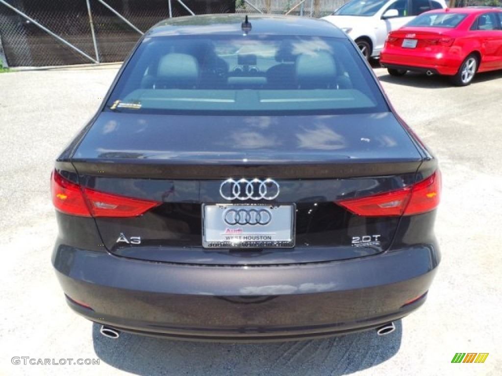 2015 A3 2.0 Premium Plus quattro - Beluga Brown Metallic / Black photo #6