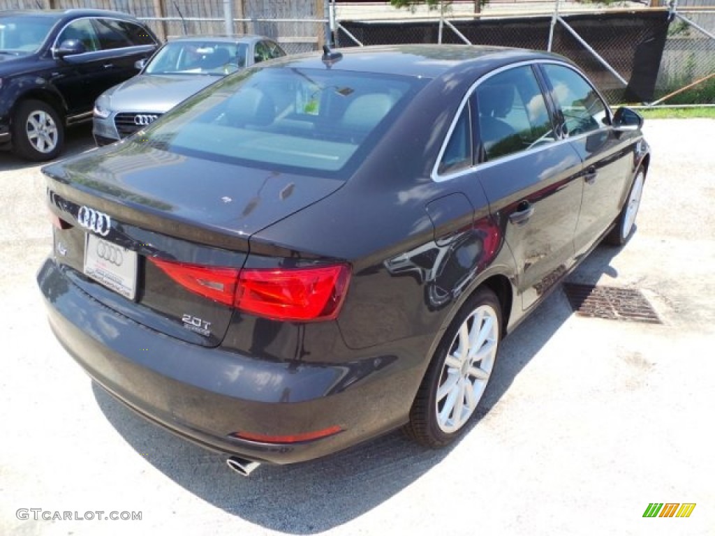 2015 A3 2.0 Premium Plus quattro - Beluga Brown Metallic / Black photo #7