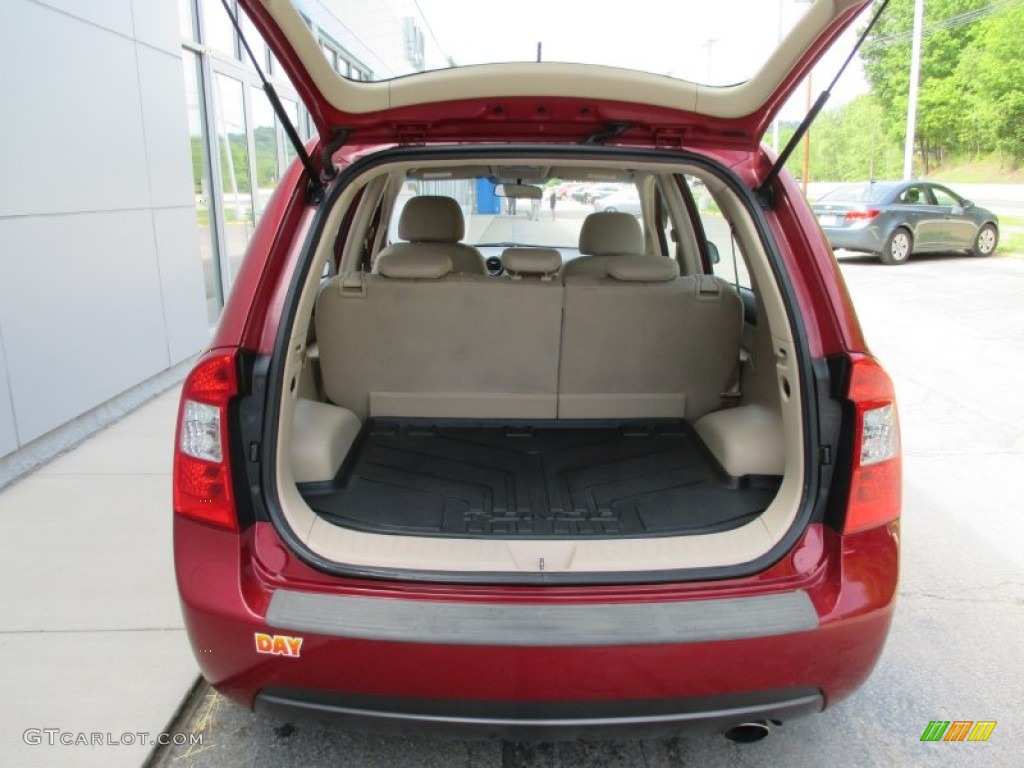 2007 Rondo LX - Volcanic Red / Beige photo #20