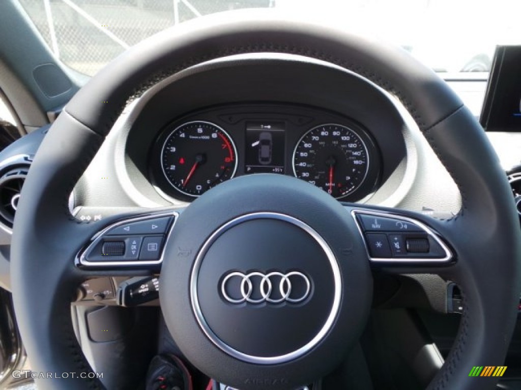 2015 A3 2.0 Premium Plus quattro - Beluga Brown Metallic / Black photo #21
