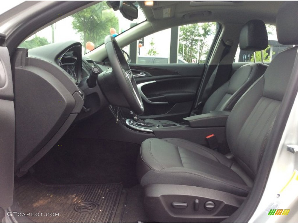 Ebony Interior 2015 Buick Regal AWD Photo #104555926