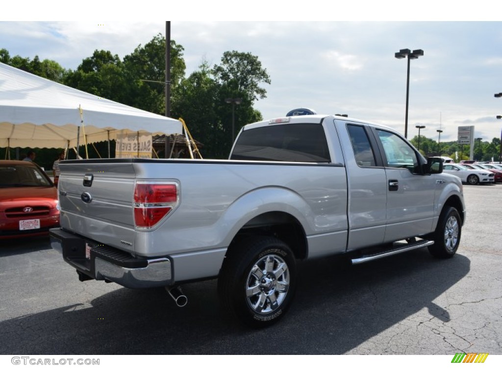 2014 F150 XLT SuperCab - Ingot Silver / Pale Adobe photo #3