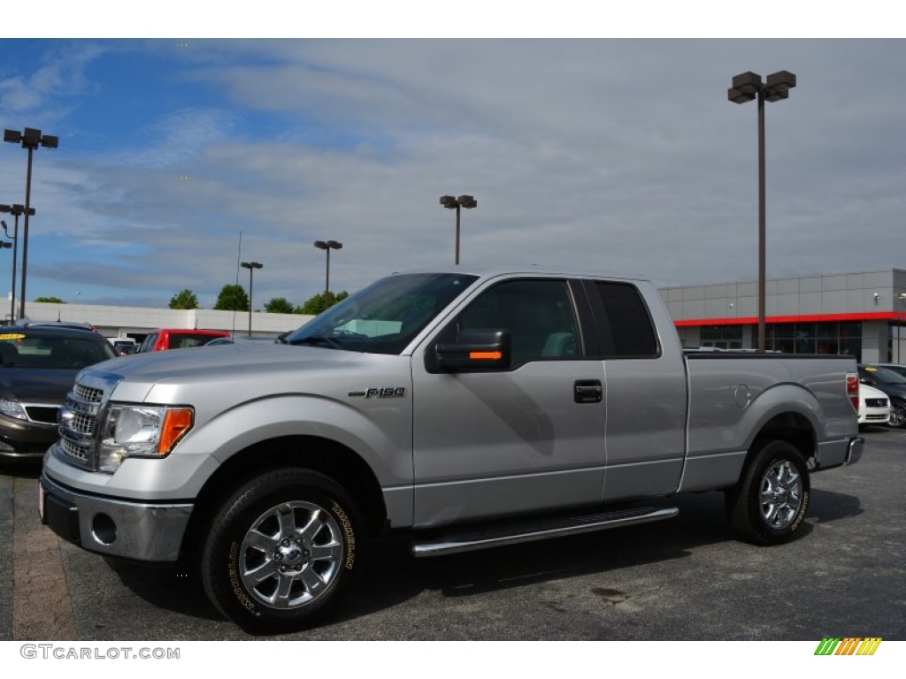 2014 F150 XLT SuperCab - Ingot Silver / Pale Adobe photo #7