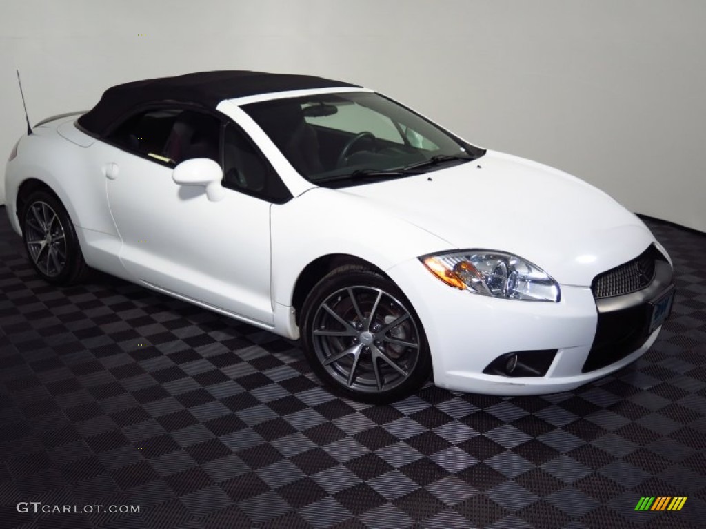 2012 Eclipse Spyder GS Sport - Northstar White / Dark Charcoal photo #2