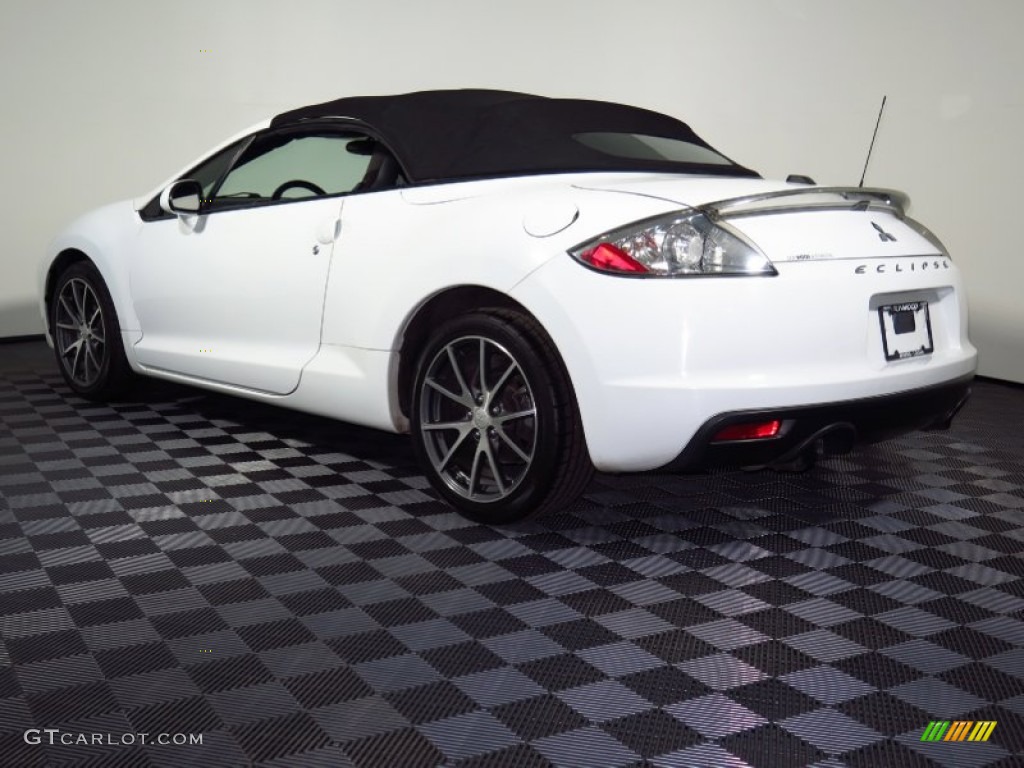 2012 Eclipse Spyder GS Sport - Northstar White / Dark Charcoal photo #7