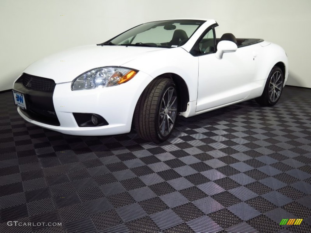2012 Eclipse Spyder GS Sport - Northstar White / Dark Charcoal photo #36
