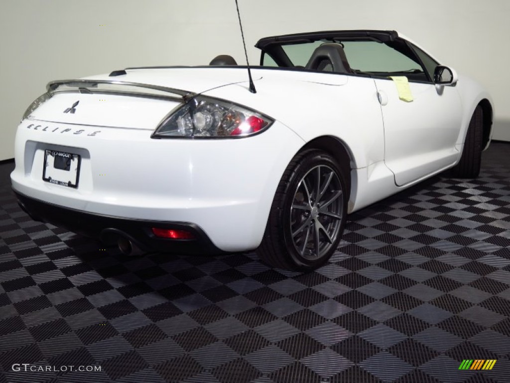 2012 Eclipse Spyder GS Sport - Northstar White / Dark Charcoal photo #40