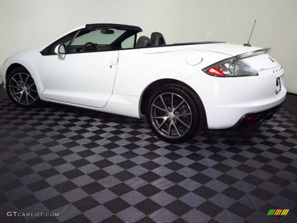2012 Eclipse Spyder GS Sport - Northstar White / Dark Charcoal photo #42