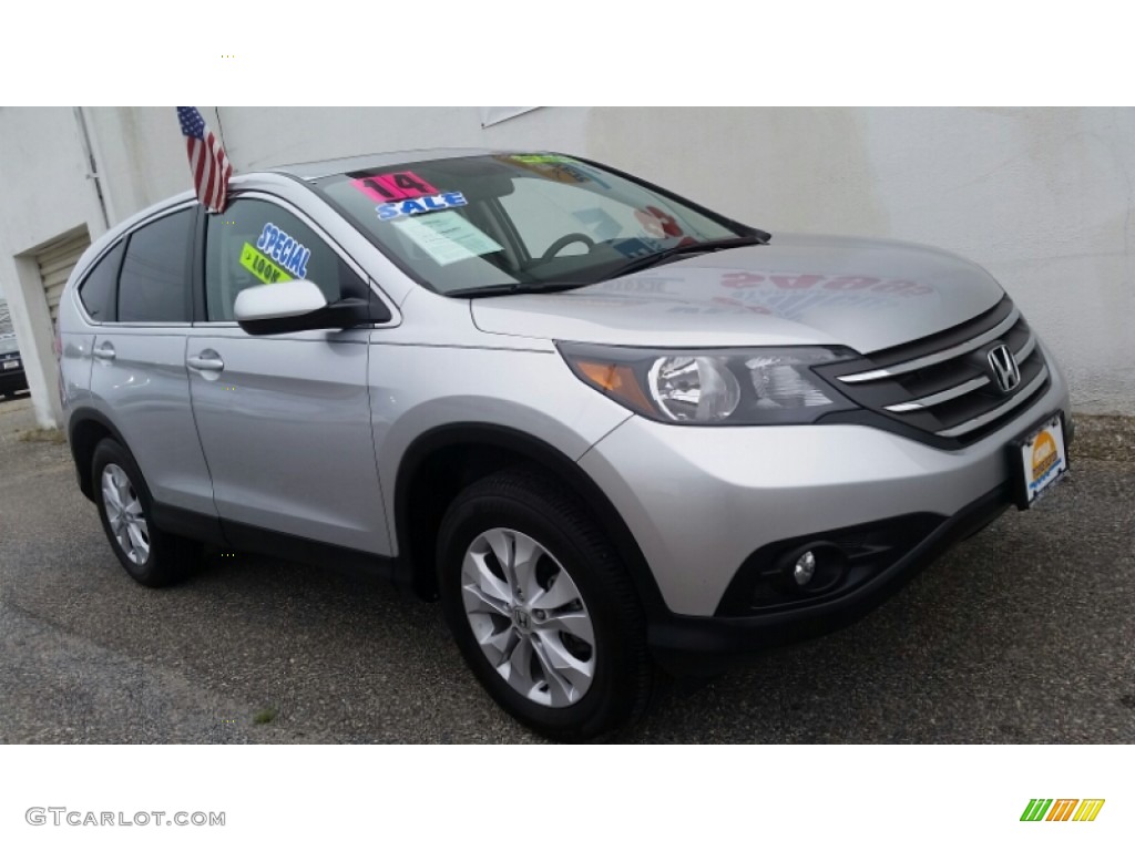 2014 CR-V EX AWD - Alabaster Silver Metallic / Beige photo #7