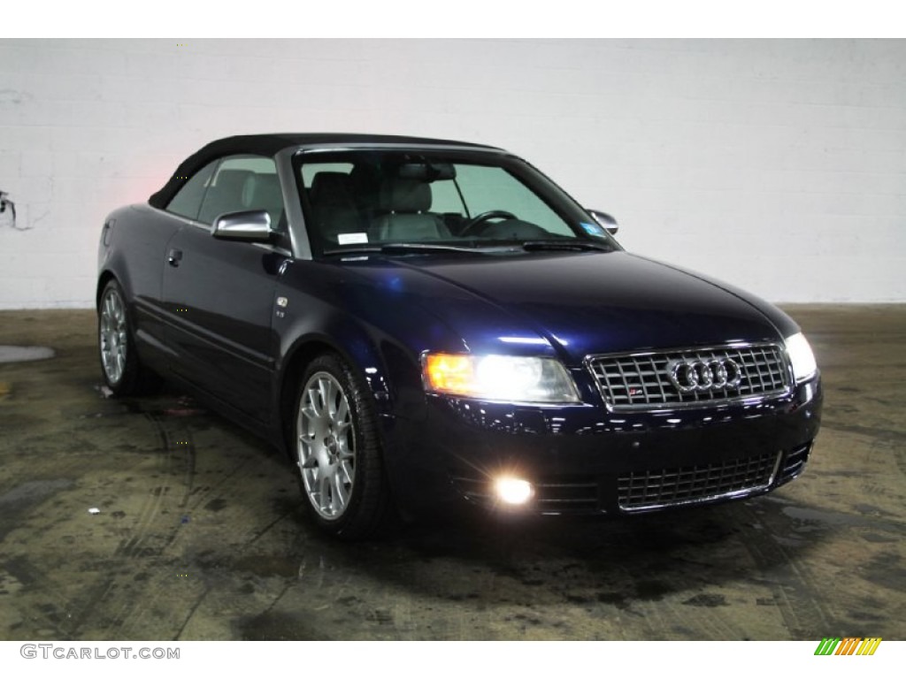 2006 S4 4.2 quattro Cabriolet - Moro Blue Pearl Effect / Silver photo #3
