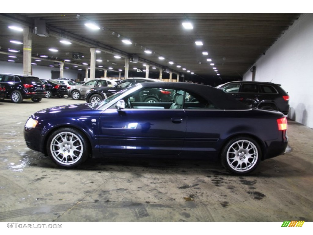 2006 S4 4.2 quattro Cabriolet - Moro Blue Pearl Effect / Silver photo #11
