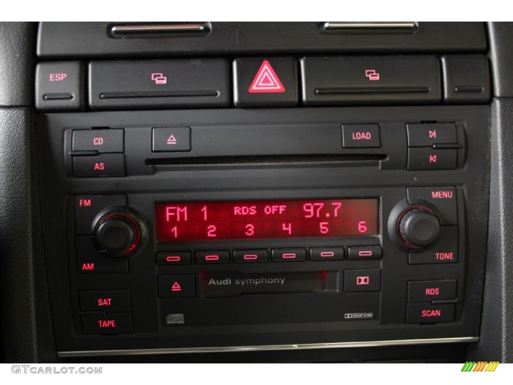 2006 Audi S4 4.2 quattro Cabriolet Audio System Photo #104565184