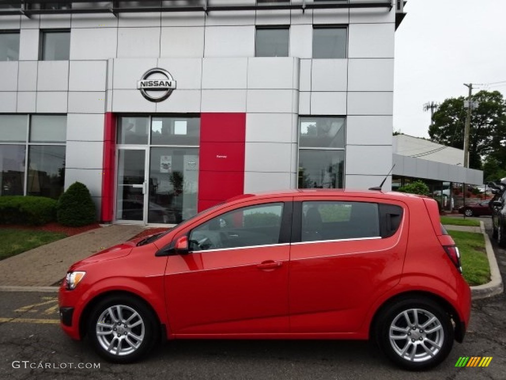 Inferno Orange Metallic 2012 Chevrolet Sonic LT Hatch Exterior Photo #104566027