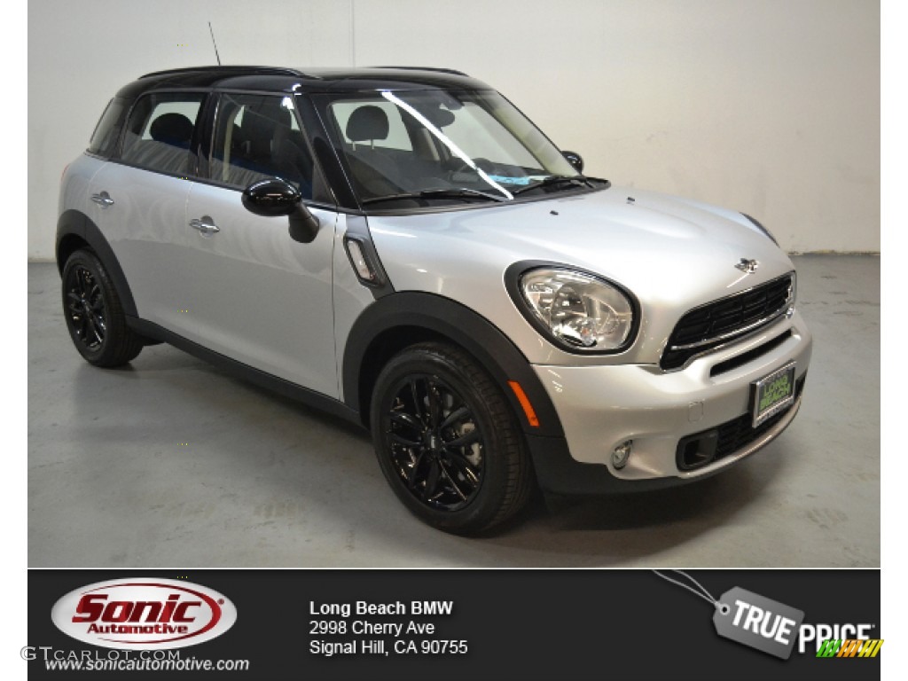 2015 Countryman Cooper S - Crystal Silver Metallic / Carbon Black photo #1