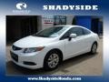 Taffeta White 2012 Honda Civic LX Coupe