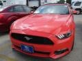 2015 Competition Orange Ford Mustang V6 Convertible  photo #14