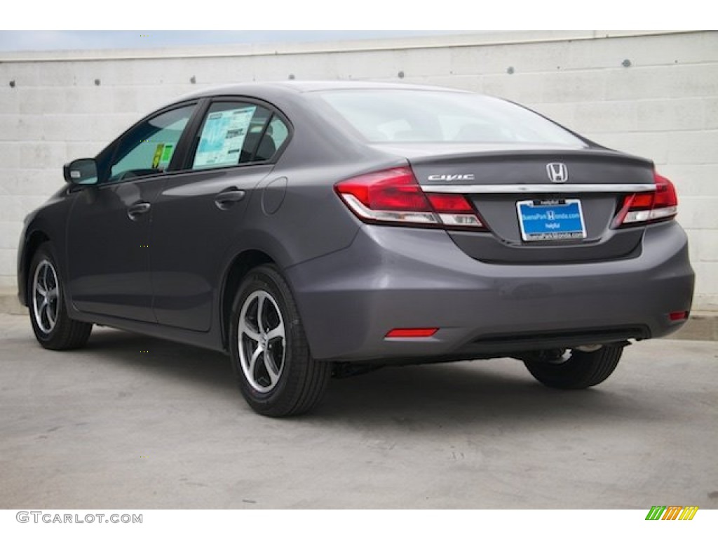 2015 Civic SE Sedan - Modern Steel Metallic / Black photo #2