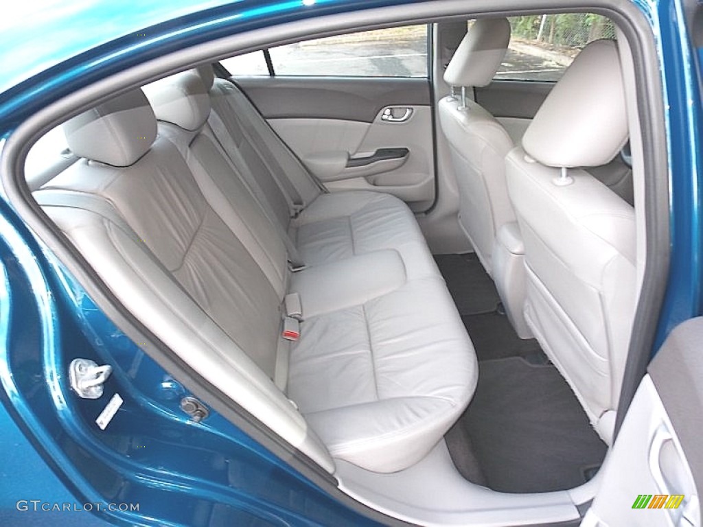 2012 Civic EX-L Sedan - Dyno Blue Pearl / Gray photo #23