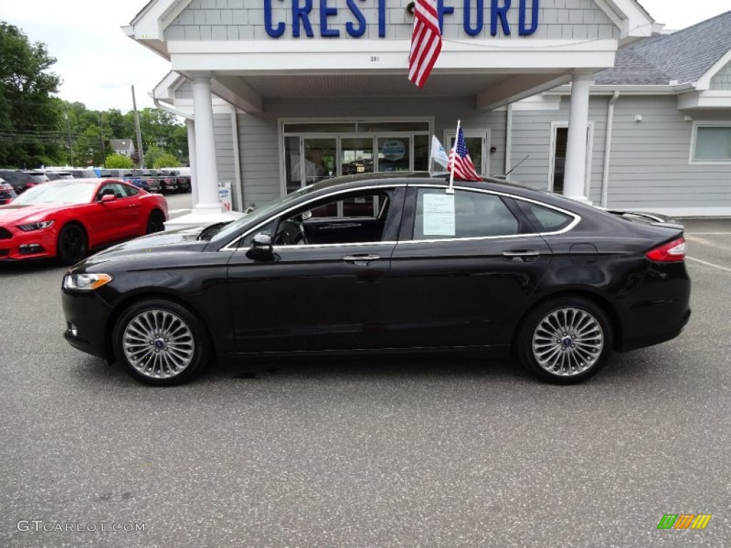 2013 Fusion Titanium AWD - Tuxedo Black Metallic / Charcoal Black photo #4