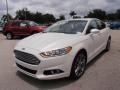 2015 White Platinum Metallic Ford Fusion Titanium  photo #13