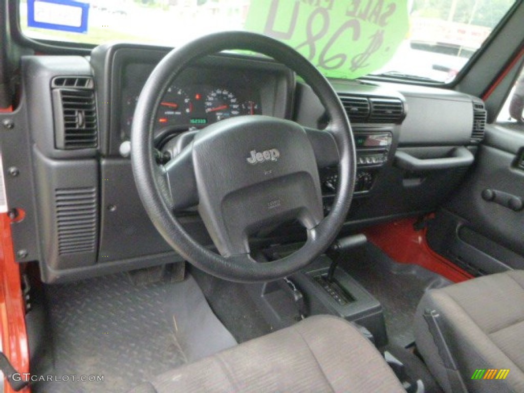 2005 Wrangler SE 4x4 - Impact Orange / Dark Slate Gray photo #18