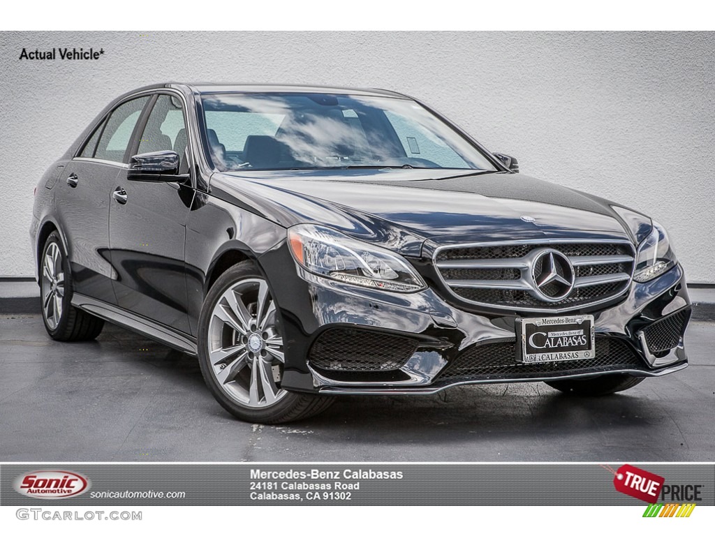 2016 E 350 Sedan - Black / Black photo #1