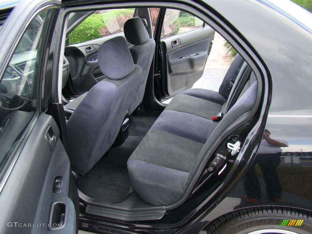2004 Lancer OZ Rally - Labrador Black Pearl / Black photo #10