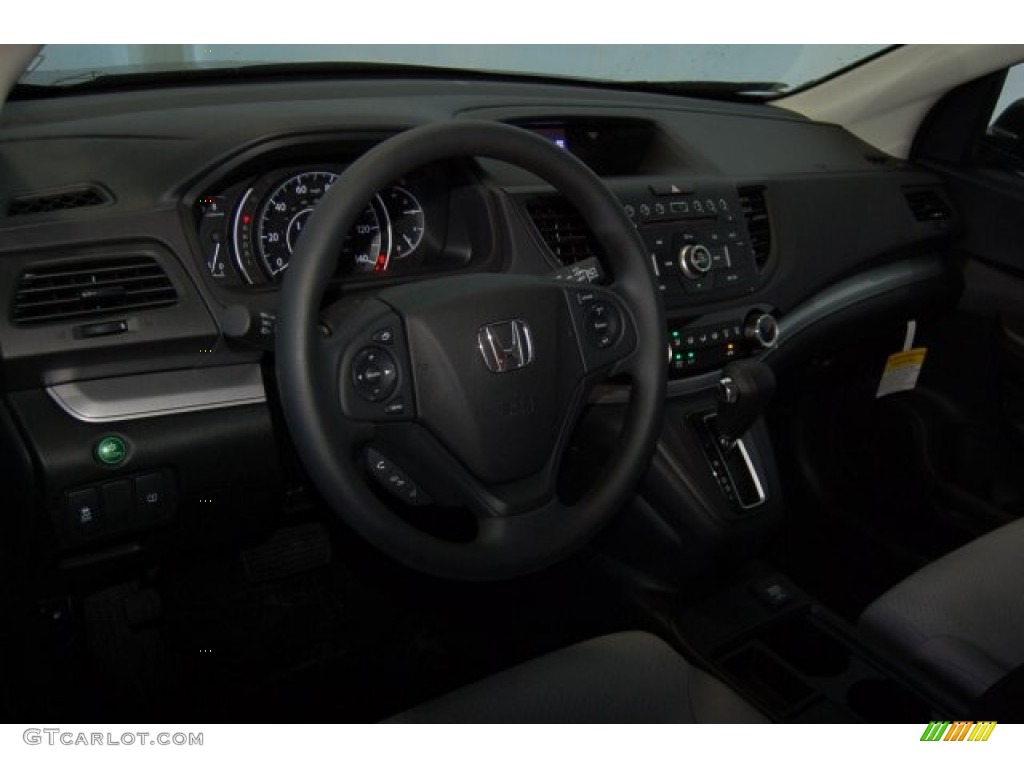 2015 CR-V LX - Obsidian Blue Pearl / Gray photo #10