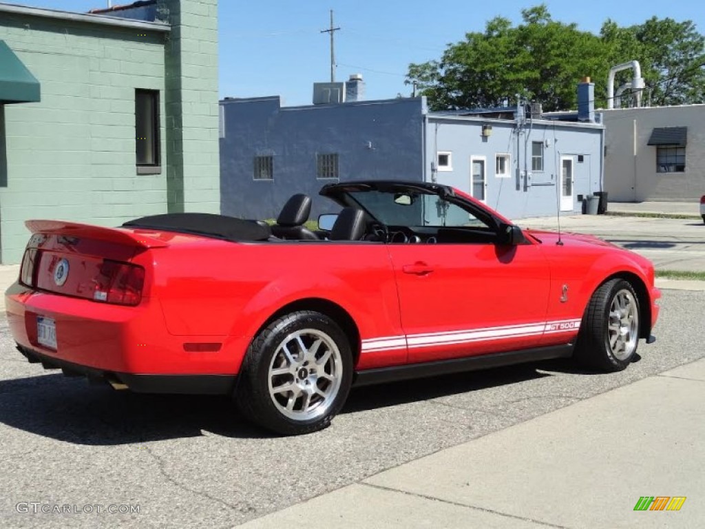 2007 Mustang Shelby GT500 Convertible - Torch Red / Black/Red photo #2