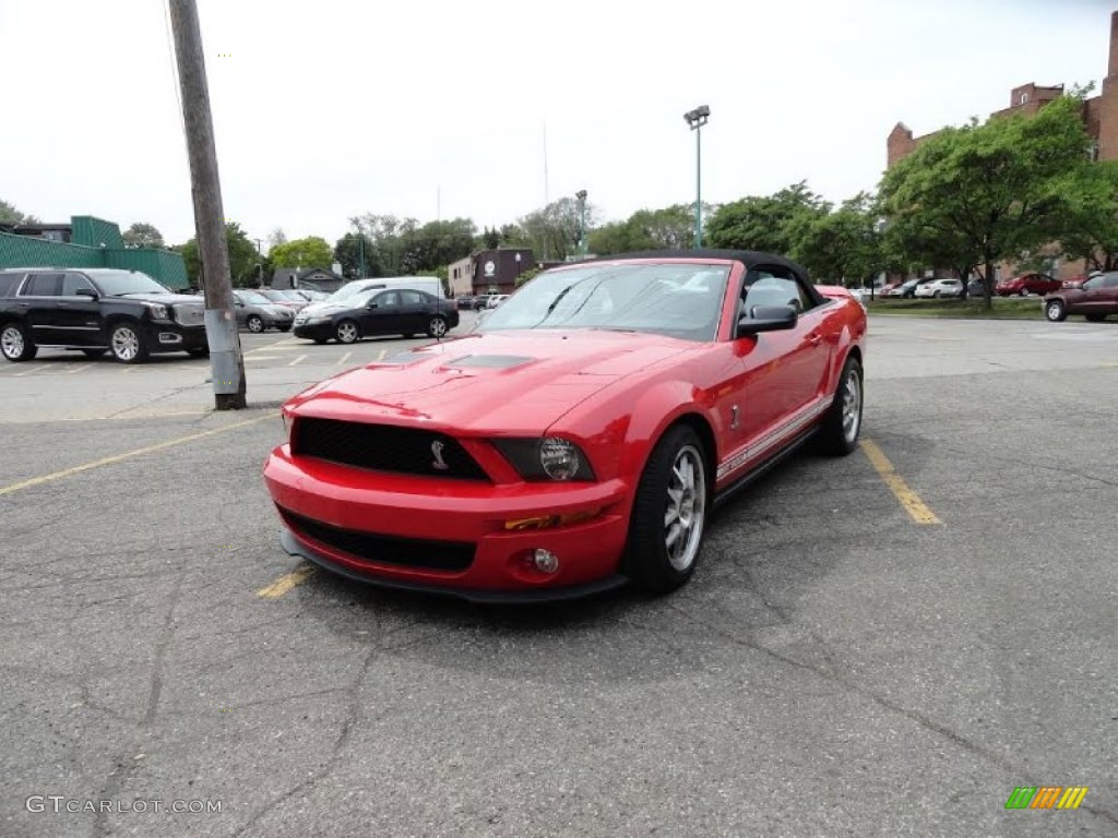 2007 Mustang Shelby GT500 Convertible - Torch Red / Black/Red photo #3