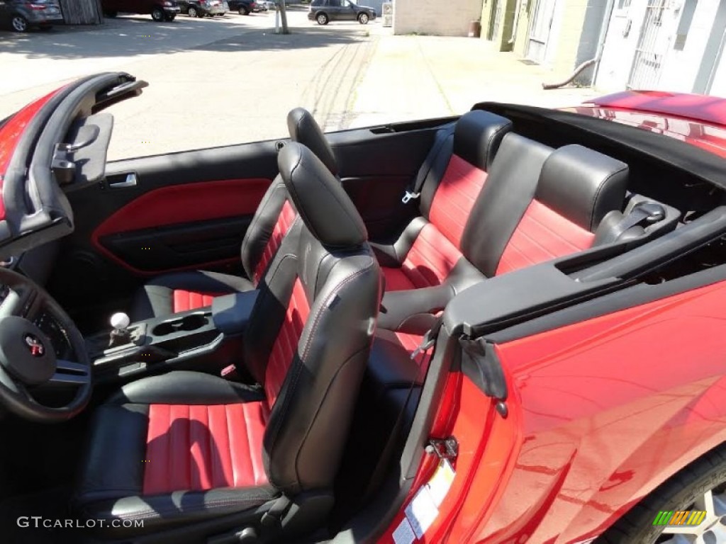 2007 Mustang Shelby GT500 Convertible - Torch Red / Black/Red photo #8