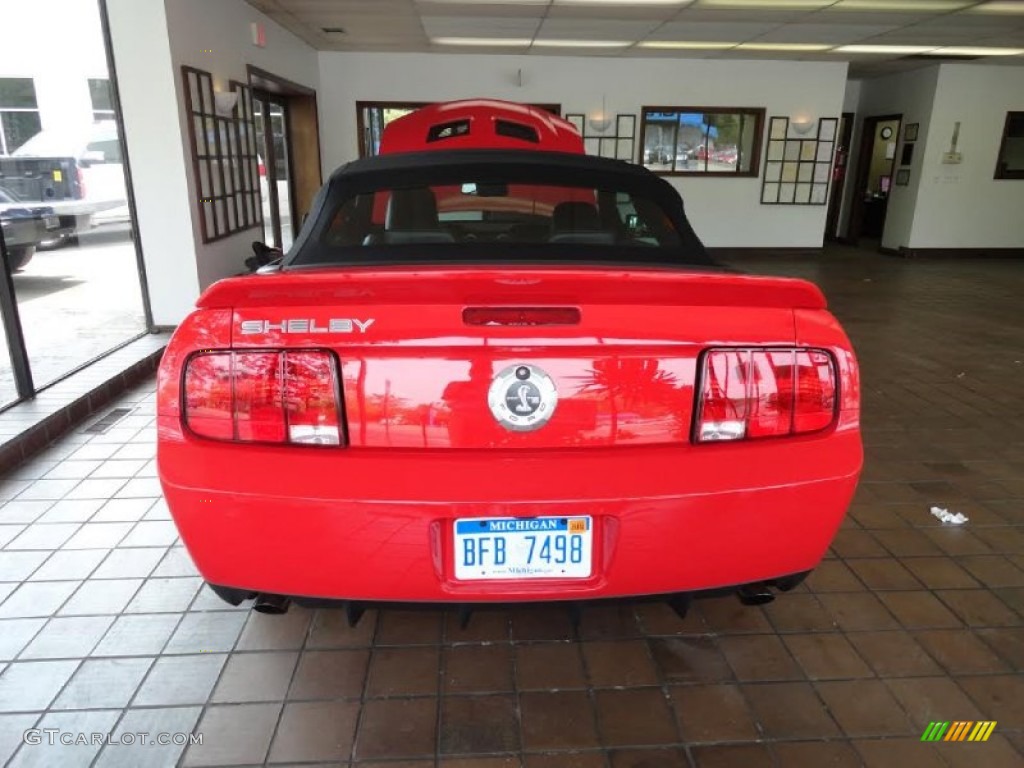 2007 Mustang Shelby GT500 Convertible - Torch Red / Black/Red photo #12
