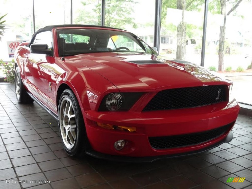 2007 Mustang Shelby GT500 Convertible - Torch Red / Black/Red photo #15