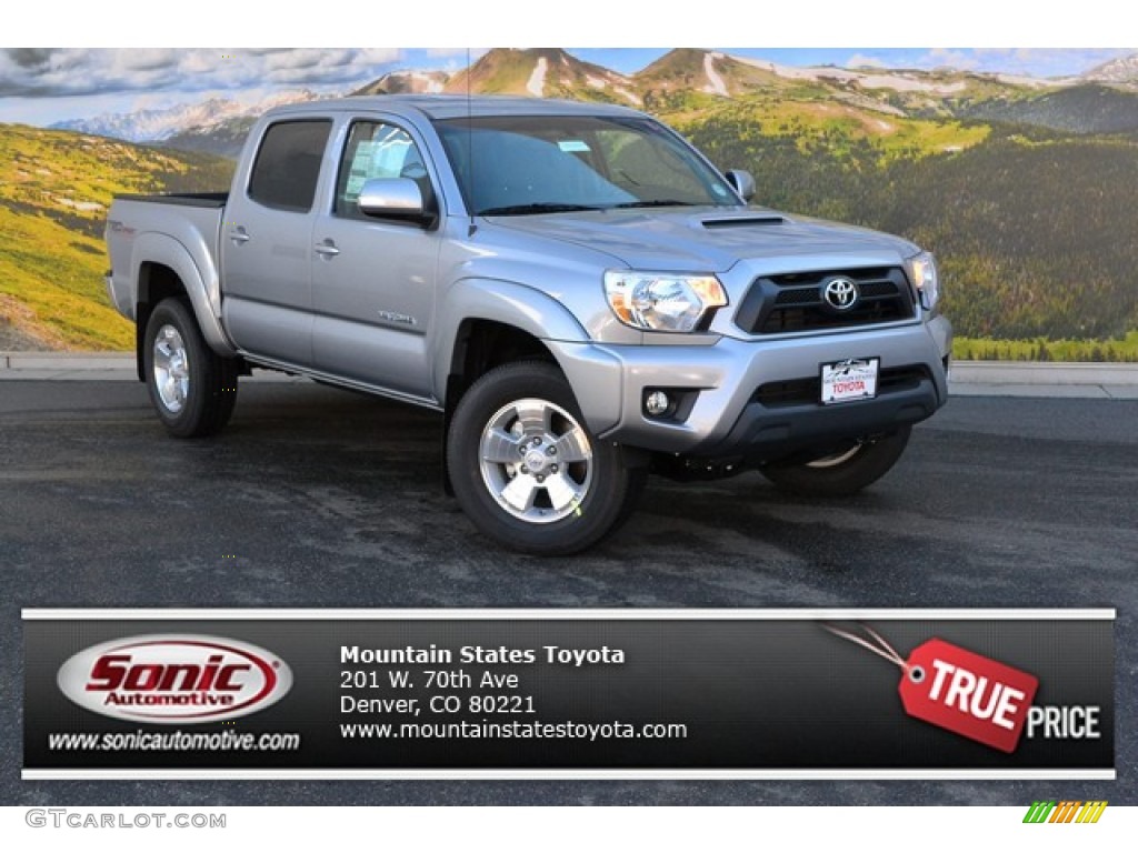 2015 Tacoma V6 Double Cab 4x4 - Silver Sky Metallic / Graphite photo #1