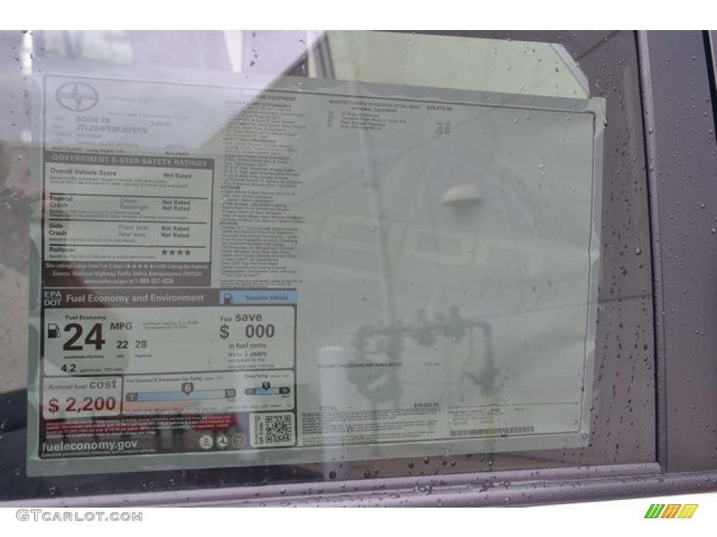 2015 xB  - Classic Silver Metallic / Dark Charcoal photo #10