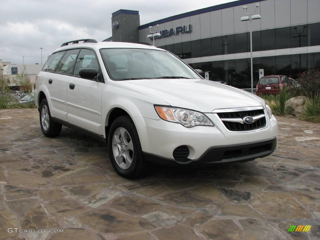 2009 Outback 2.5i Wagon - Satin White Pearl / Warm Ivory photo #1