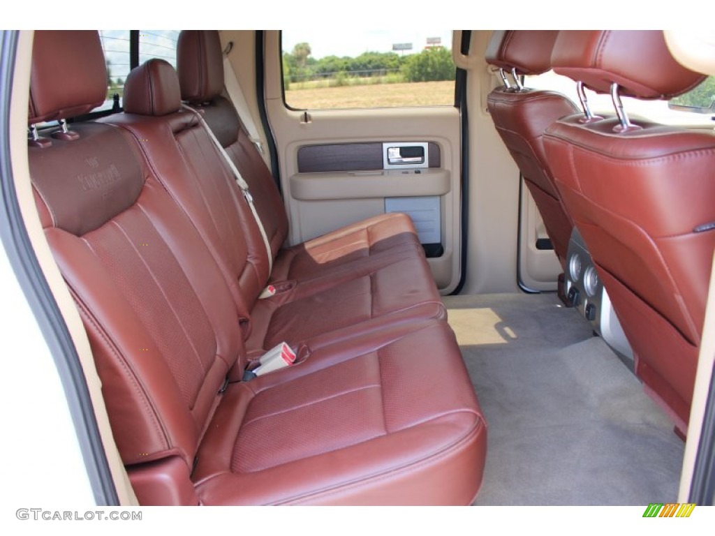 2013 F150 King Ranch SuperCrew 4x4 - Oxford White / King Ranch Chaparral Leather photo #22