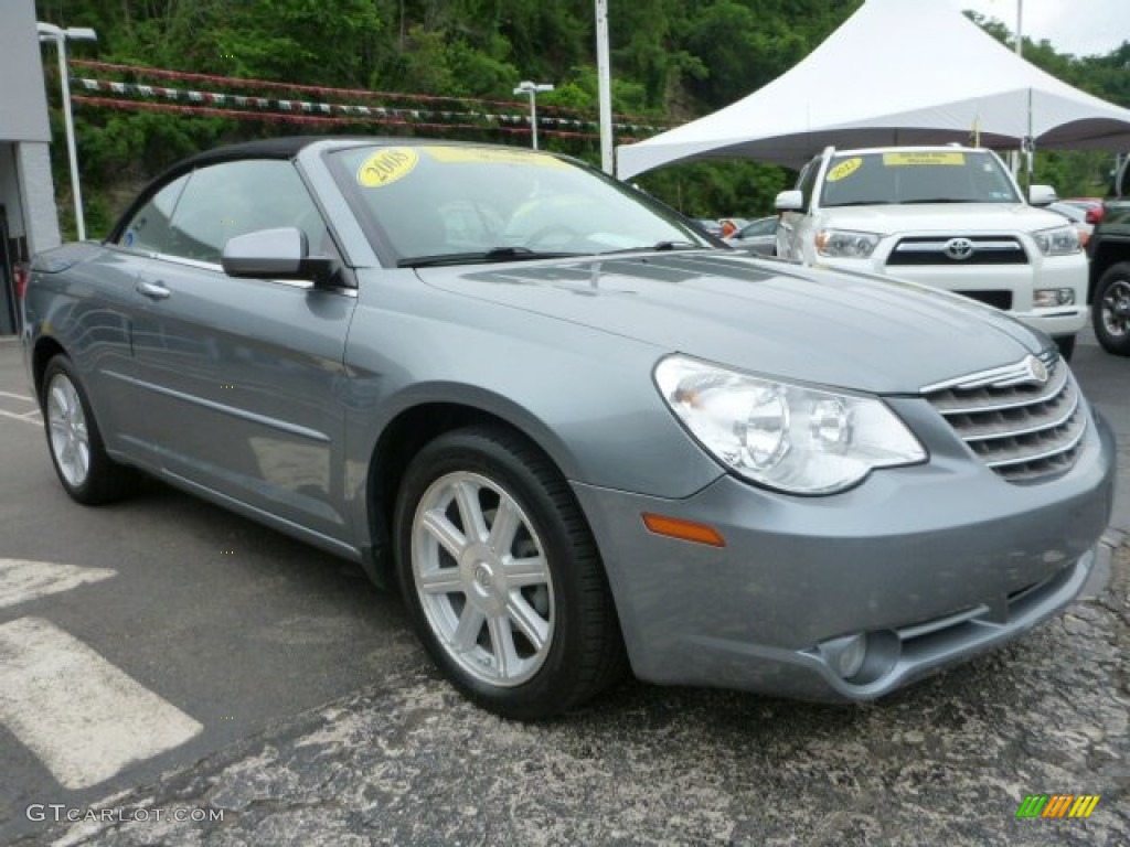 Silver Steel Metallic 2008 Chrysler Sebring Limited Convertible Exterior Photo #104593965