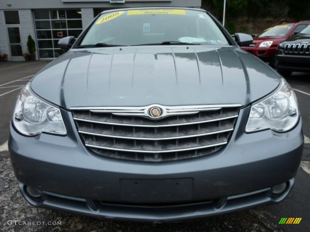2008 Sebring Limited Convertible - Silver Steel Metallic / Dark Slate Gray/Light Slate Gray photo #9
