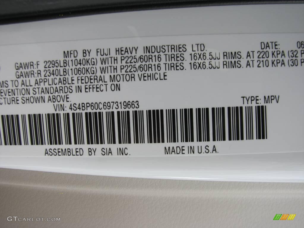 2009 Outback 2.5i Wagon - Satin White Pearl / Warm Ivory photo #9