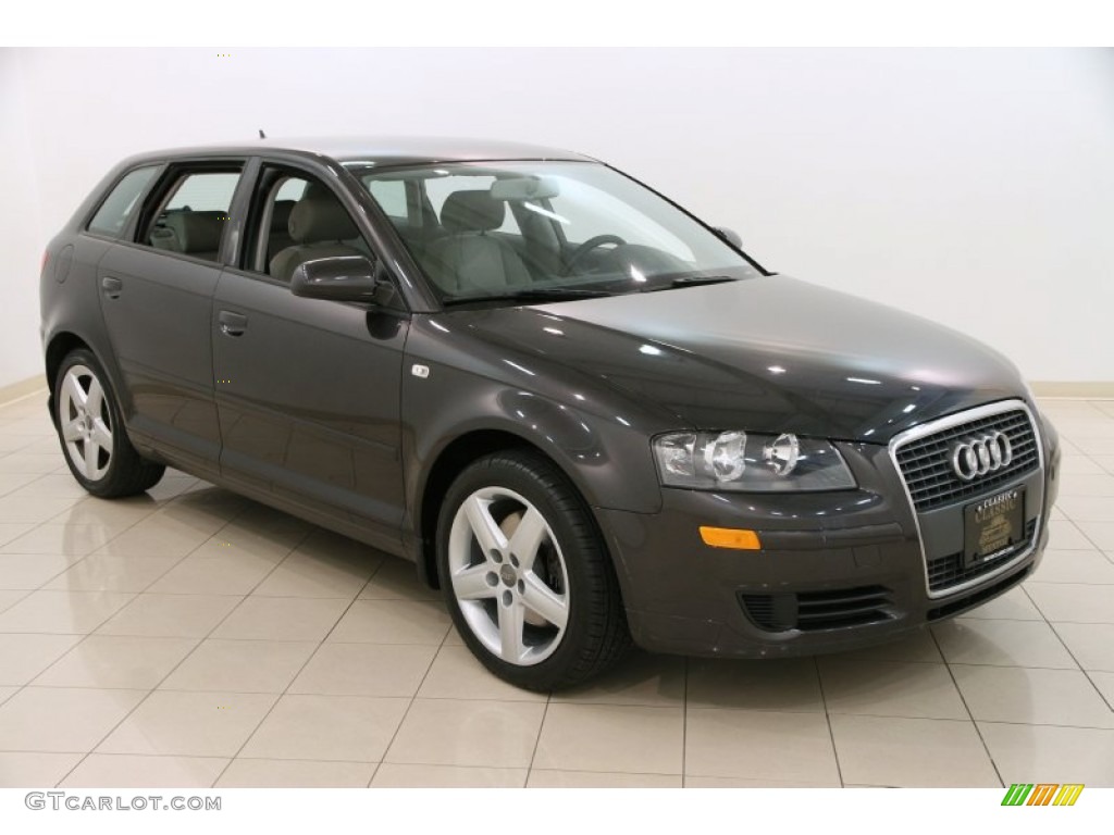 2008 A3 2.0T - Lava Grey Pearl Effect / Light Gray photo #1