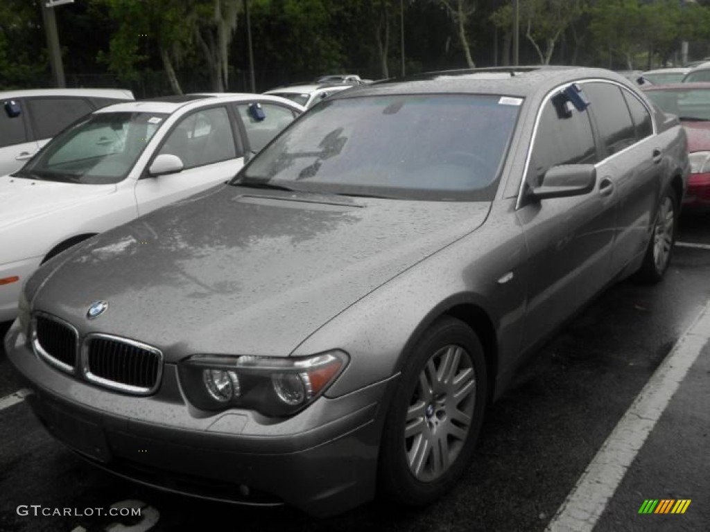 2003 7 Series 745i Sedan - Titanium Grey Metallic / Basalt Grey/Flannel Grey photo #1
