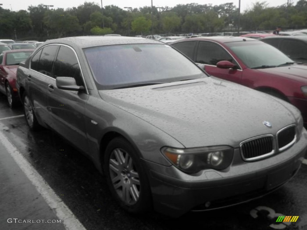2003 7 Series 745i Sedan - Titanium Grey Metallic / Basalt Grey/Flannel Grey photo #2