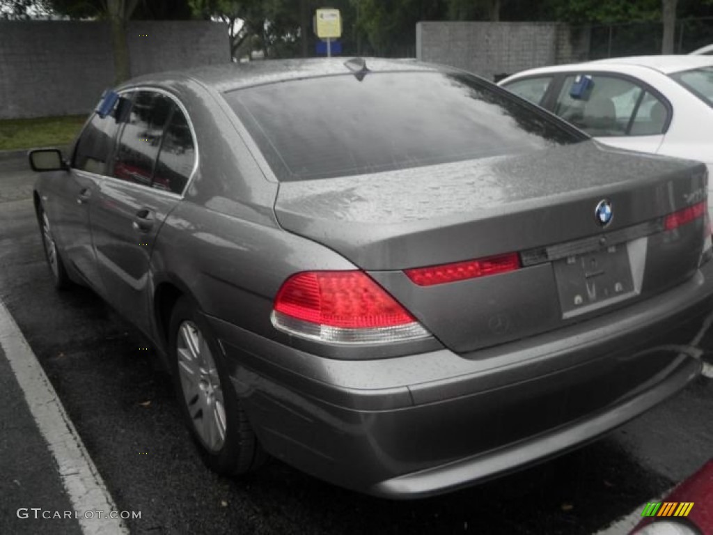 2003 7 Series 745i Sedan - Titanium Grey Metallic / Basalt Grey/Flannel Grey photo #4